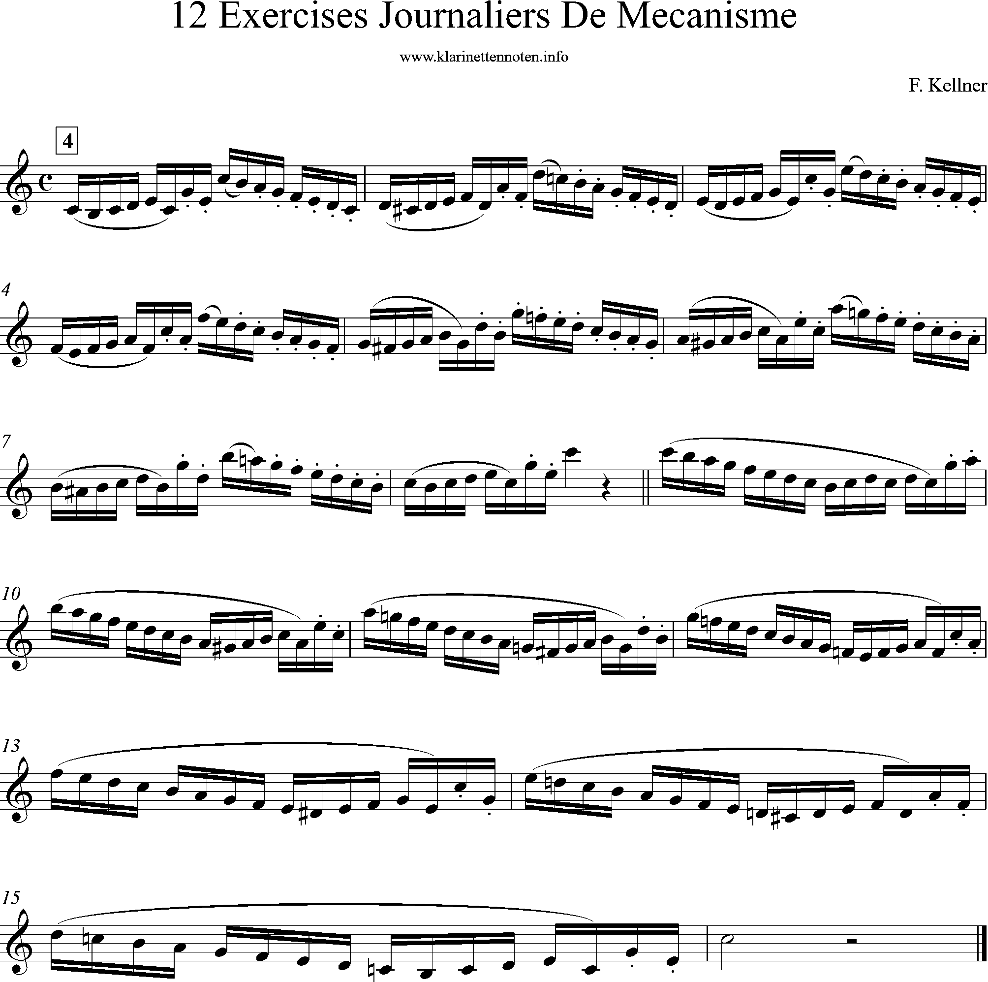 kellner, 12 exercises- No. 2